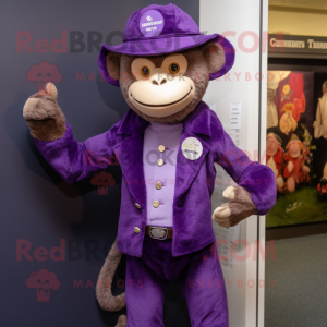 Purple Monkey mascotte...