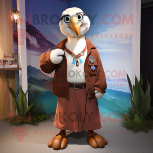 Bruine albatros mascotte...