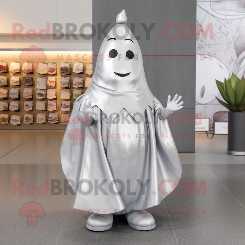 Silver Pear mascot costume character dressed with a Cover-up and Anklets