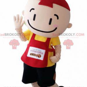Child mascot little boy with an apron and a hat - Redbrokoly.com