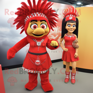 Red Chief maskot kostume...