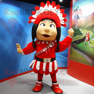 Red Chief maskot kostym...