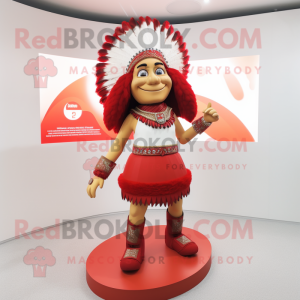 Postava maskota Red Chief...