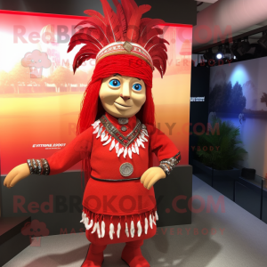 Postava maskota Red Chief...
