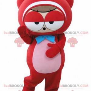 Very funny red teddy bear mascot - Redbrokoly.com