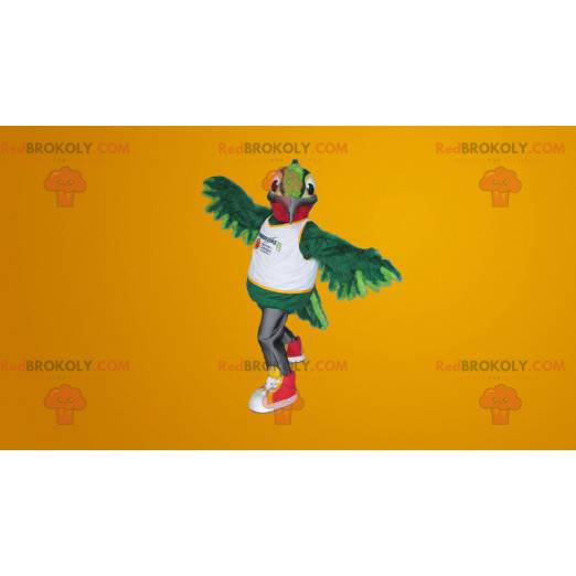Kæmpe grøn kolibri maskot - Redbrokoly.com