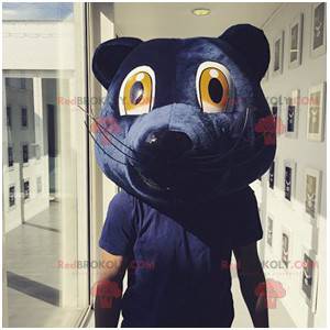 Mascotte de tête d'ours bleu des girondins de Bordeaux -