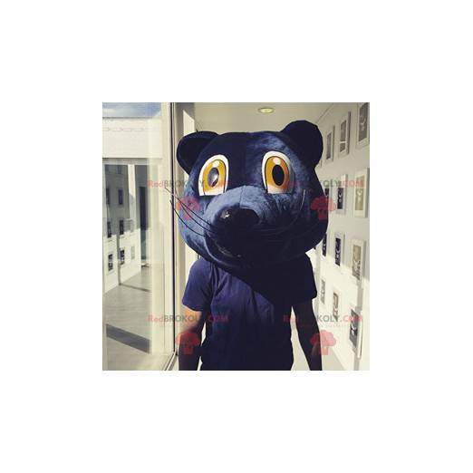 Girondins de Bordeaux blå bjørn hoved maskot - Redbrokoly.com