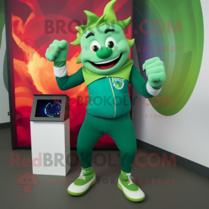 Green Fire Eater mascotte...