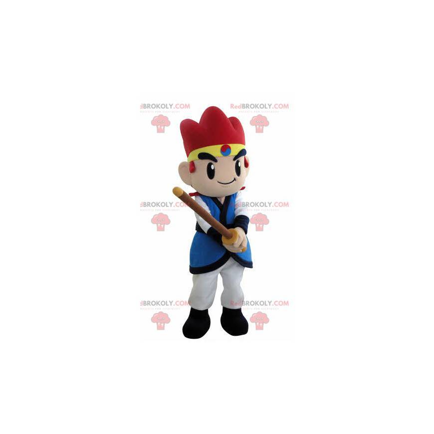 Videospill karakter samurai maskot - Redbrokoly.com