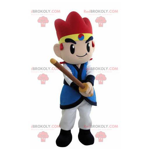 Mascotte de samouraï de personnage de jeu vidéo - Redbrokoly.com