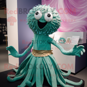 Teal Kraken mascotte...