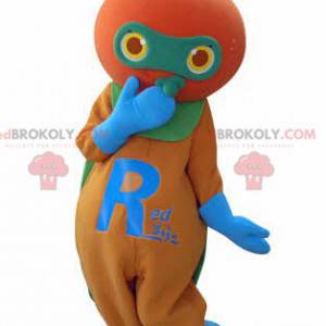 Obří oranžová mandarinka maskot - Redbrokoly.com