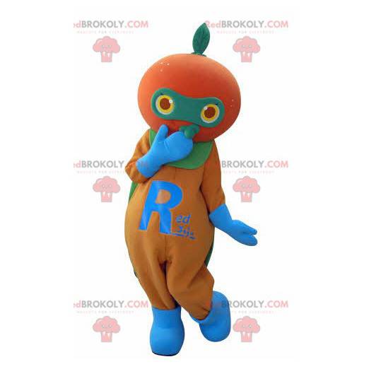 Reusachtige oranje mandarijn mascotte - Redbrokoly.com