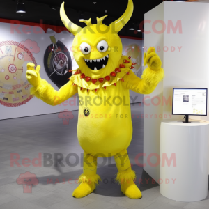 Lemon Yellow Devil maskot...