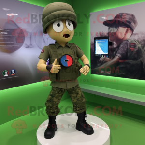  Army Soldier mascotte...