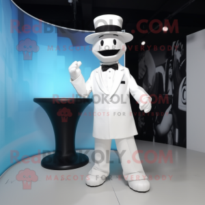 White Doctor mascot costume character dressed with a Tuxedo and Hats