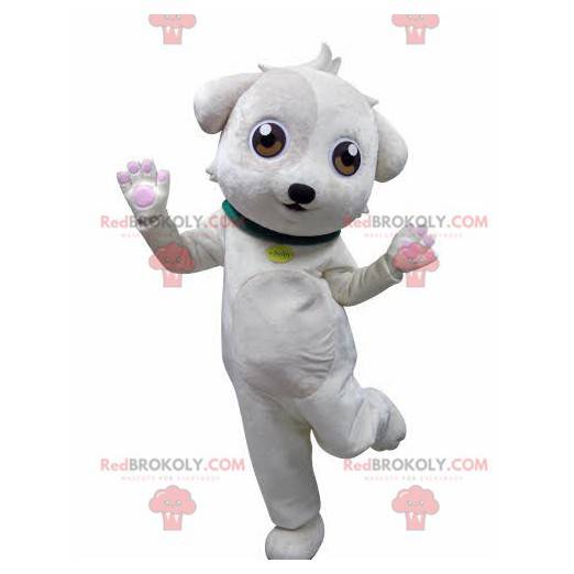 Mascotte cane bianco dolce e carino - Redbrokoly.com