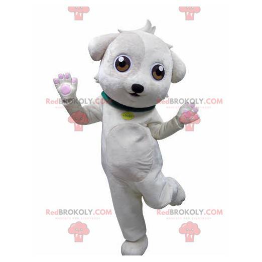 Søt og søt hvit maskot - Redbrokoly.com