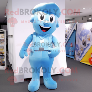 Sky Blue Hourglass maskot...