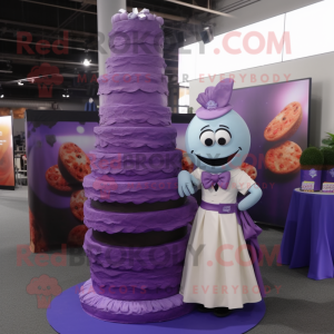 Purple Wedding Cake maskot...
