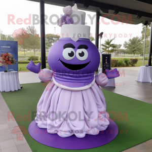 Lila Hochzeitstorte...