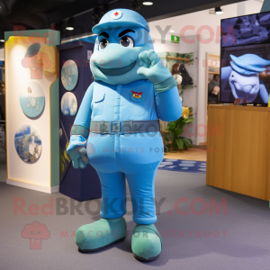 Personagem de mascote Cyan...