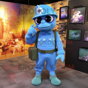 Personagem de mascote Cyan...