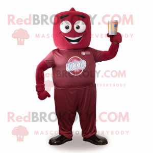 Maroon Soda Can mascotte...