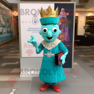 Turquoise Queen mascotte...