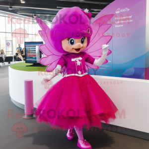Magenta tandenfee mascotte...