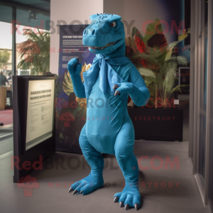 Cyan Allosaurus mascotte...