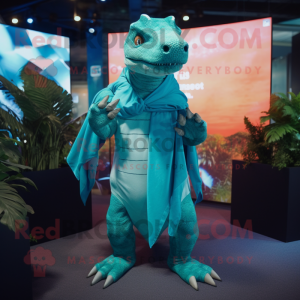 Cyan Allosaurus mascotte...