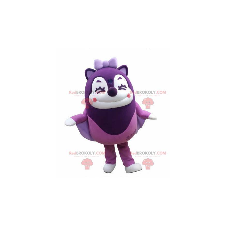Esquilo voador roxo, mascote rindo - Redbrokoly.com