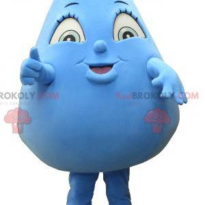 Giant blue water drop mascot - Redbrokoly.com