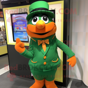 Groen Oranje mascotte...