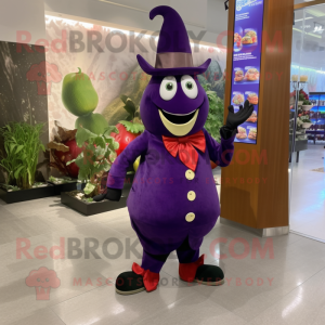 Postava maskota Eggplant...