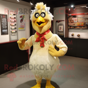 Beige Chicken mascotte...