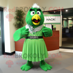 Green Hawk mascotte kostuum...