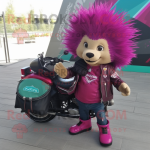 Magenta Porcupine mascotte...