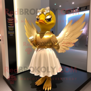 Gold Dove maskot drakt...