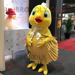 Gold Dove mascotte kostuum...