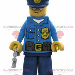 Lego maskotka ubrana w mundur policyjny - Redbrokoly.com