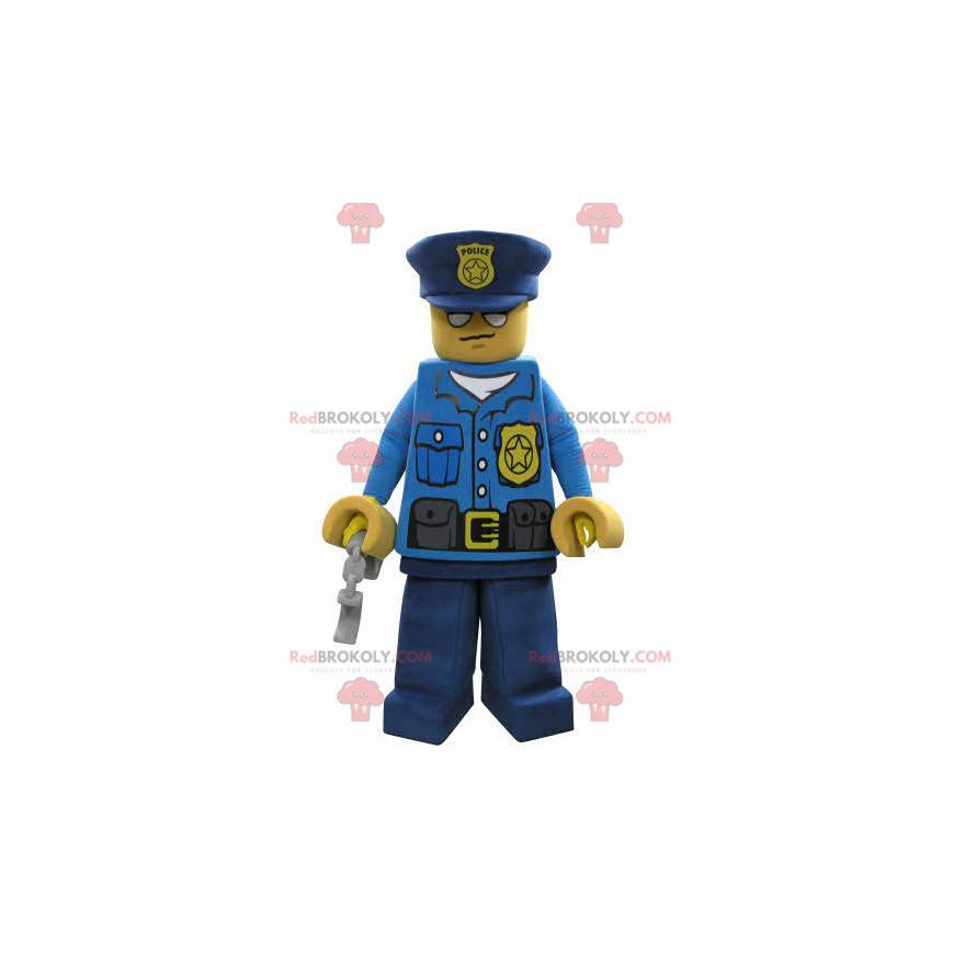 Lego maskotka ubrana w mundur policyjny - Redbrokoly.com