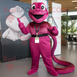 Magenta Python mascotte...