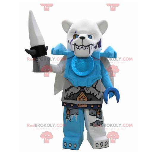 Orso polare della mascotte di Lego che sembra brutto -