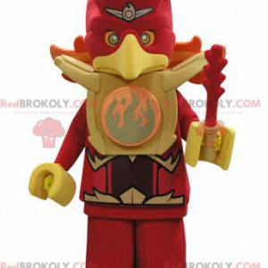 Lego mascot bird red and yellow eagle - Redbrokoly.com