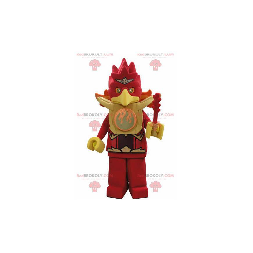 Lego mascote pássaro vermelho e águia amarela - Redbrokoly.com