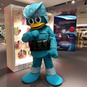 Teal Commando mascotte...