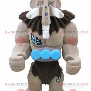 Mascota de mamut marrón gigante de Lego - Redbrokoly.com